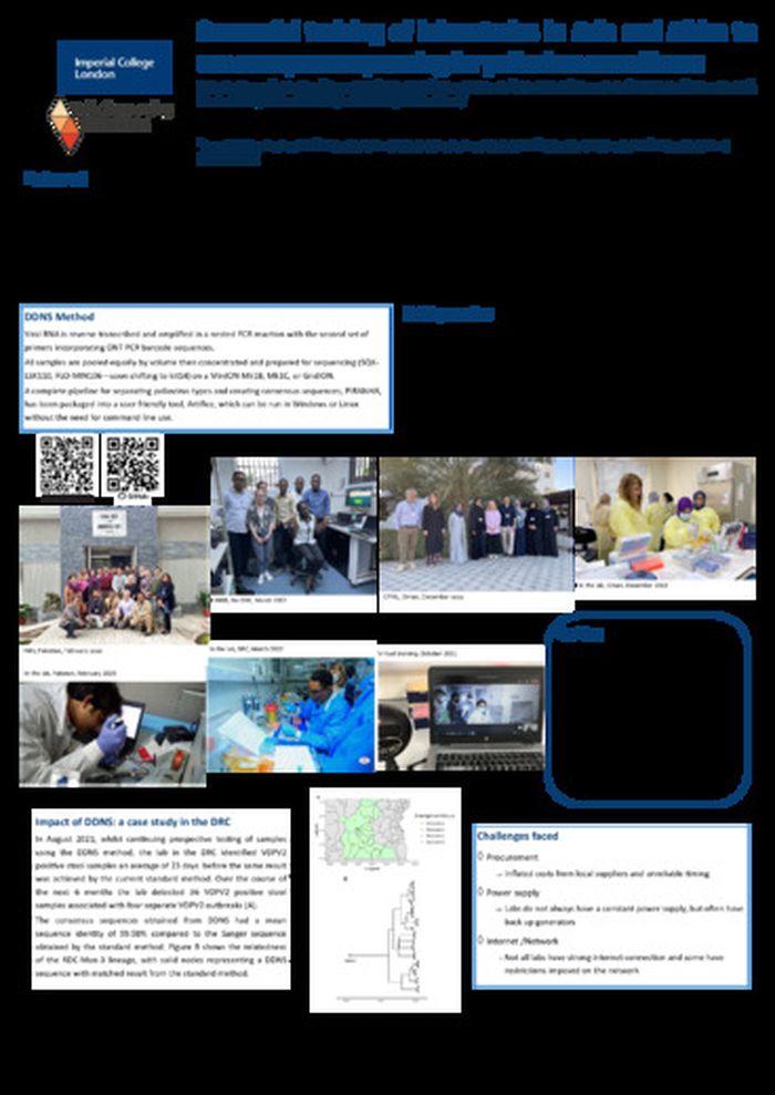 Successful training of laboratories in Asia and Africa to use nanopore sequencing for poliovirus surveillance