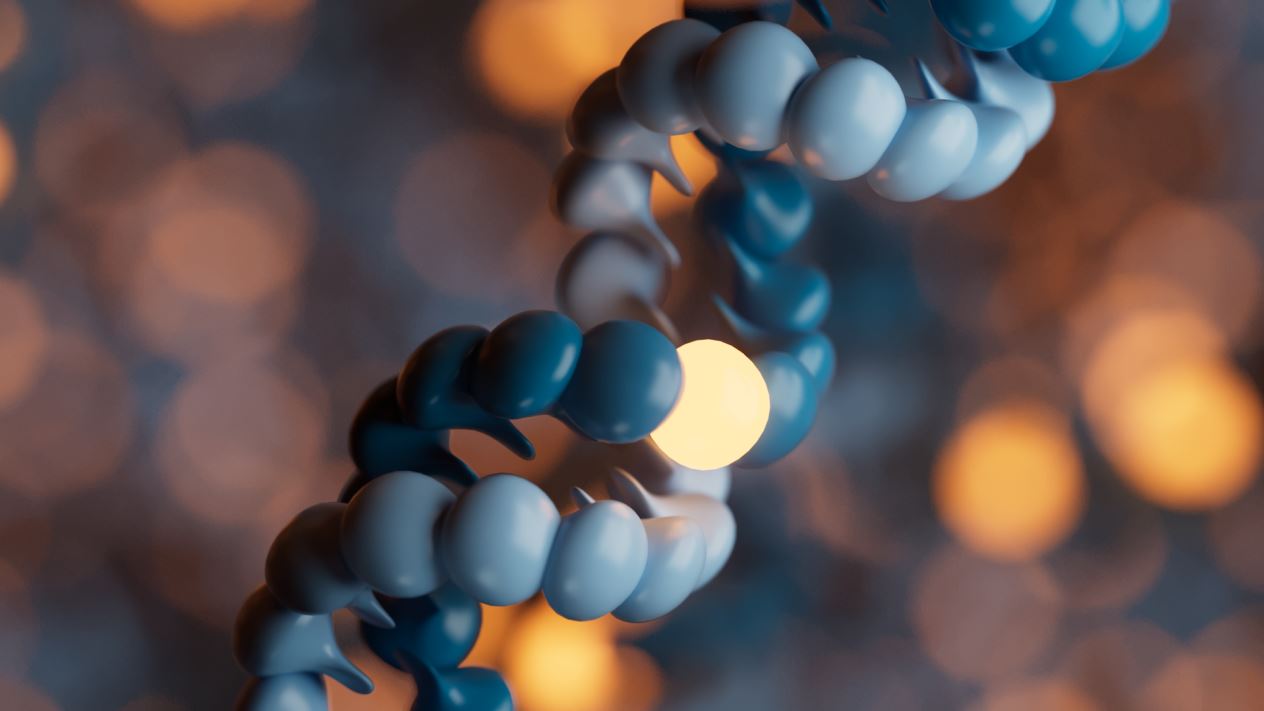 Visualisation of glowing methylated bases in double-stranded DNA