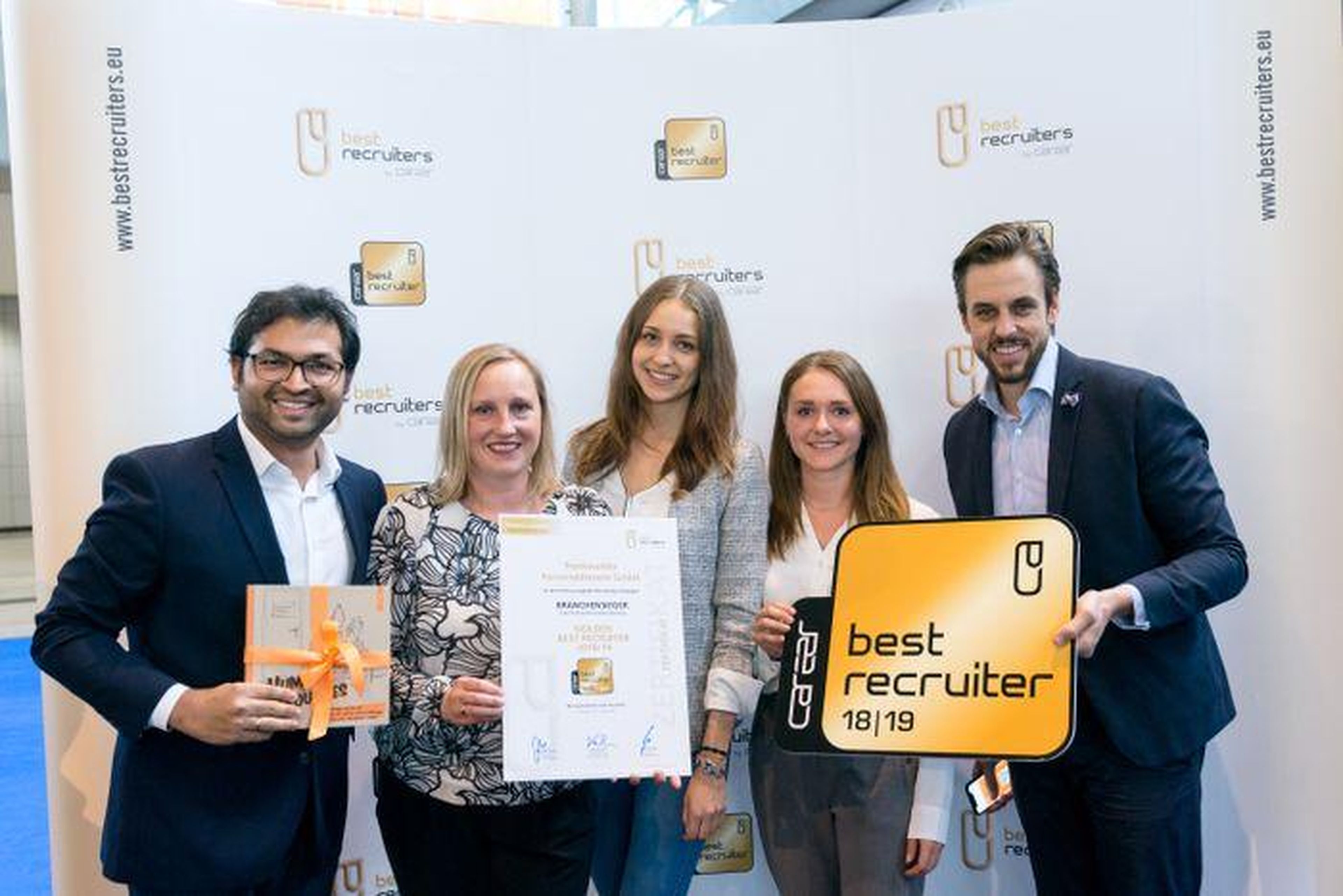 Trenkwalder mit BEST RECRUITERS Siegel in GOLD ausgezeichnet