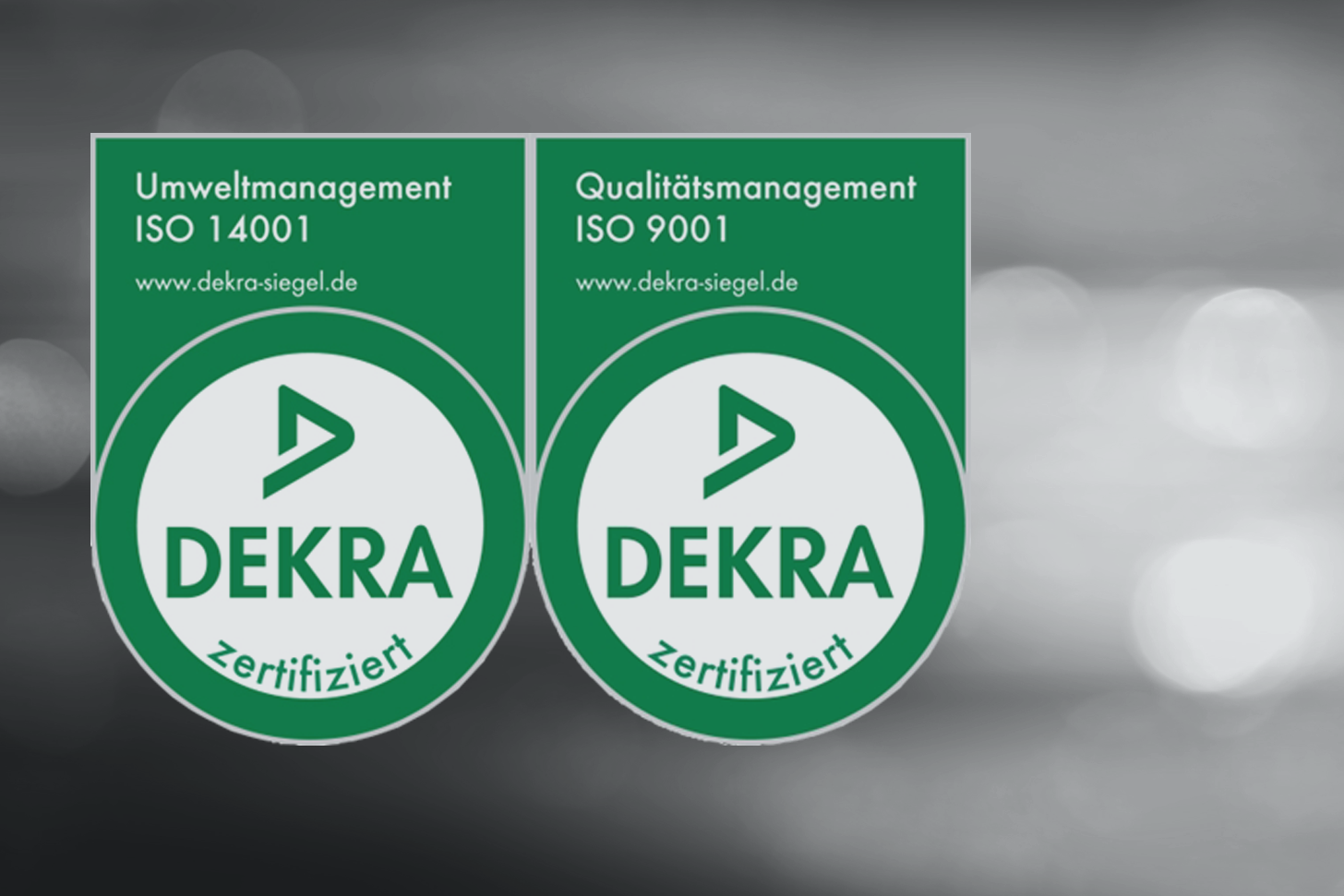 Zertifikate für Umweltschutz & Qualitätsmanagement