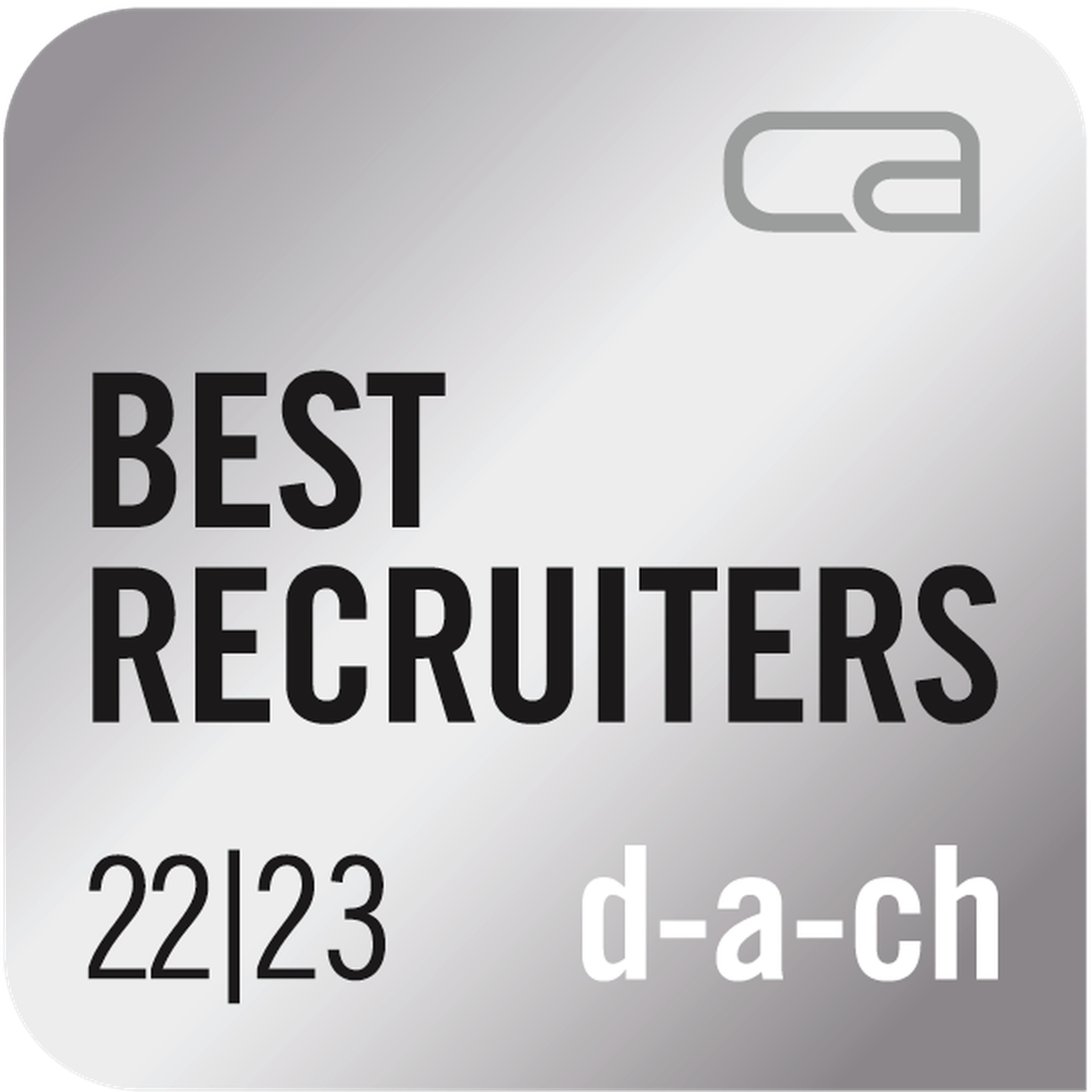 Trenkwalder erhält BEST RECRUITERS D-A-CH Siegel in Silber 22/23