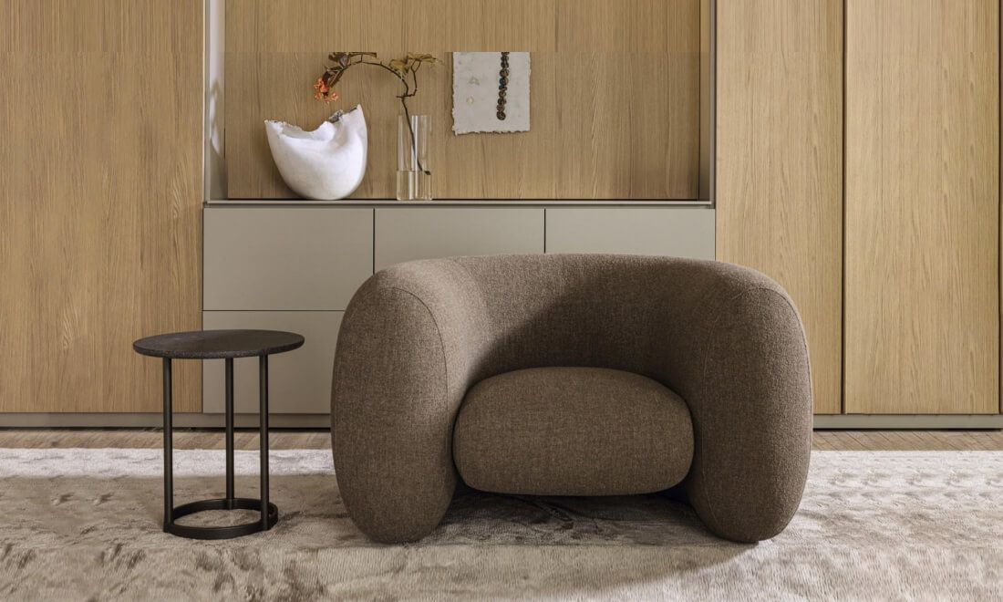 Sessel und Chaise Longue