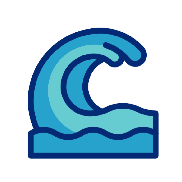animated wave icon