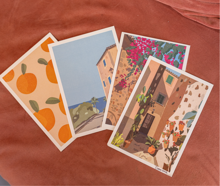 selection of postcards