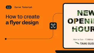 Create a flyer design in Linearity Curve