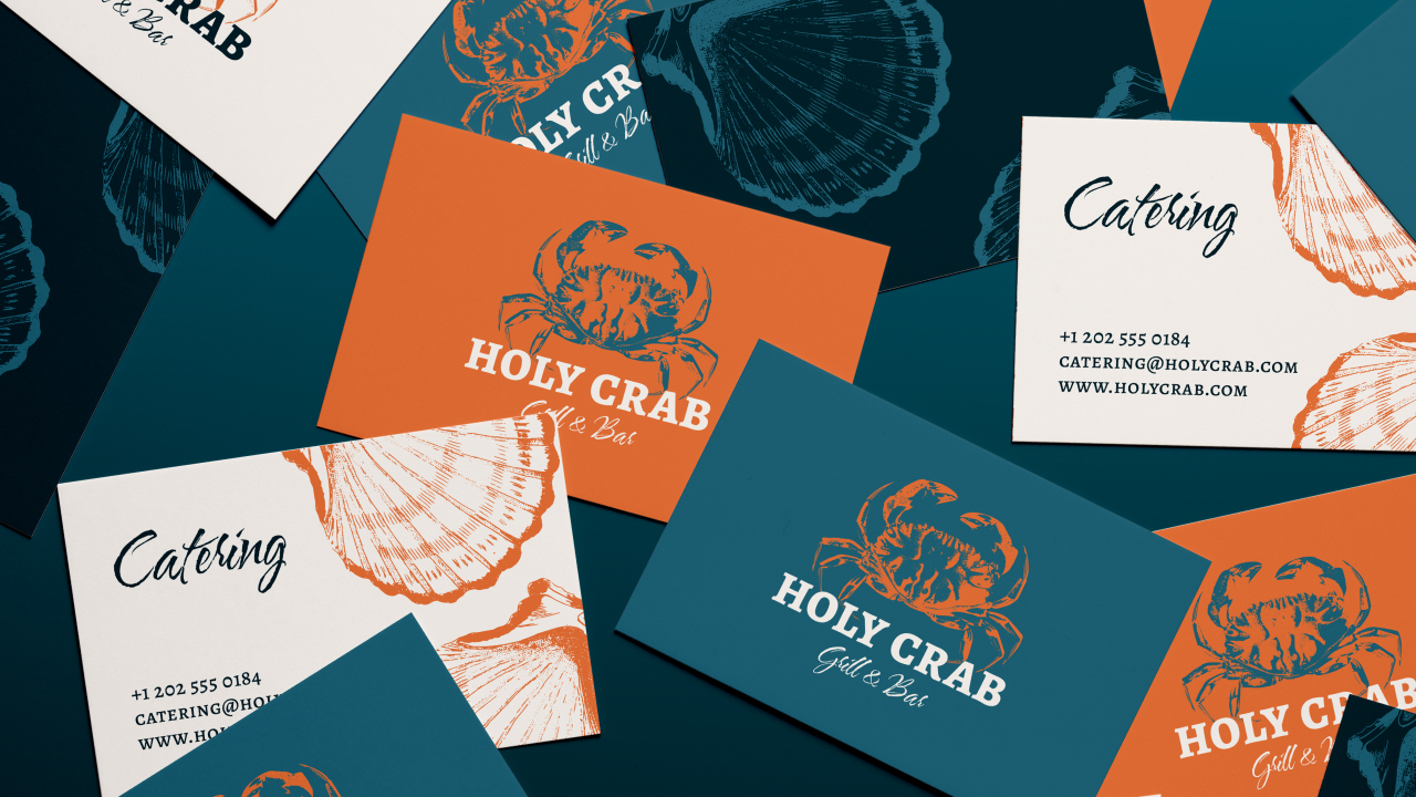 business card designed with auto trace in linearity curve