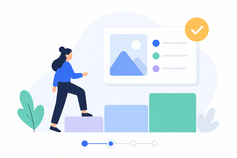 flat illustration onboarding
