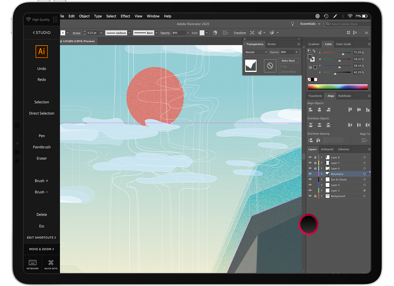 Adobe Illustrator on iPad