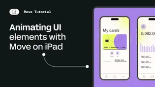 Animating UI elements with Linearity Move on iPad