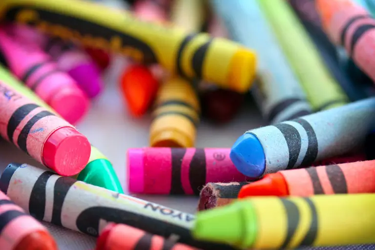 colorful crayons