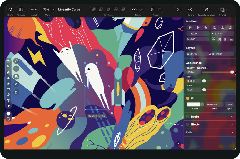 Linearity Curve on iPad