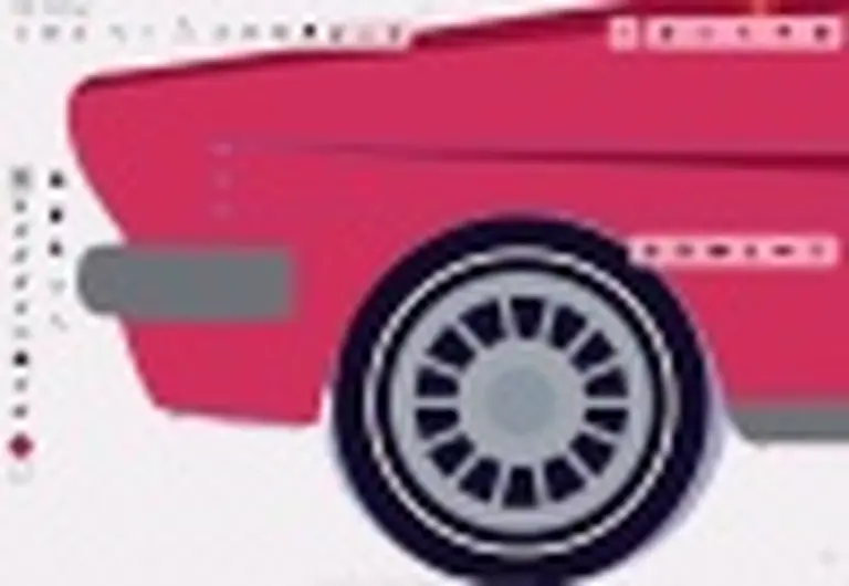 Draw a car side mirror with iPad