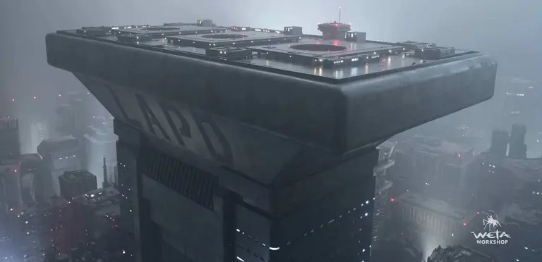Miniature LAPD building