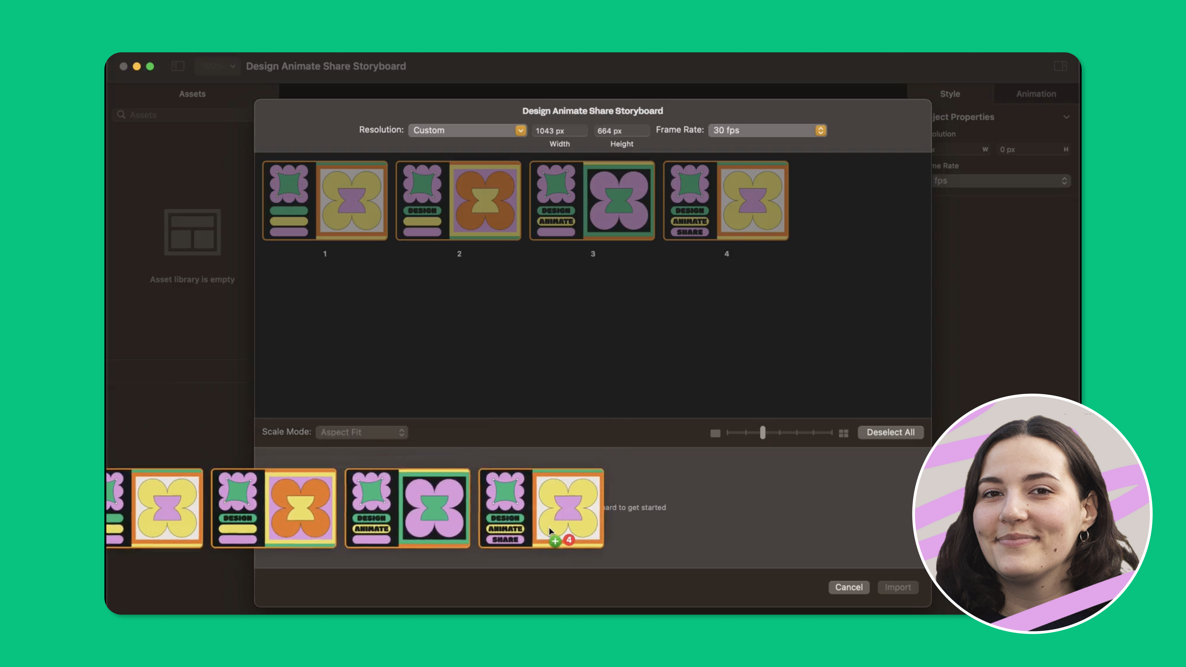 video of workflow between Curve and Move