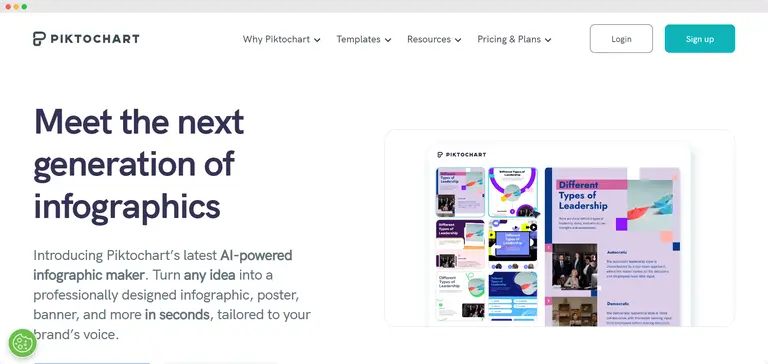 Piktochart platform