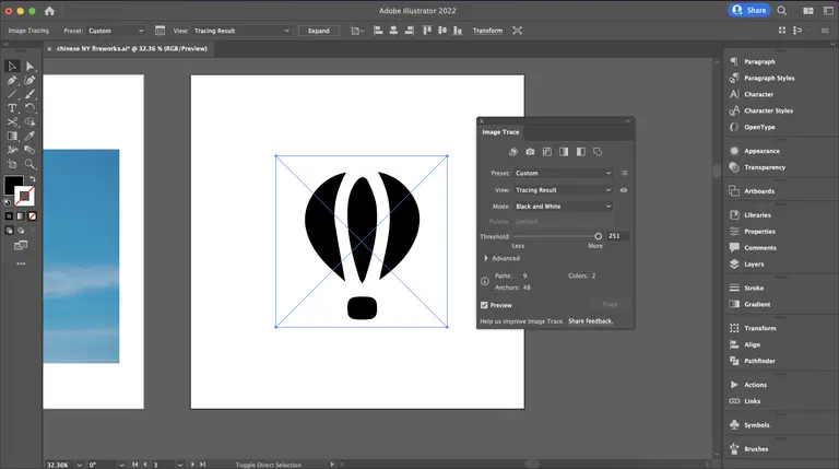 Tracing a photo in Adobe Illustrator compared to Linearity Curve alternative