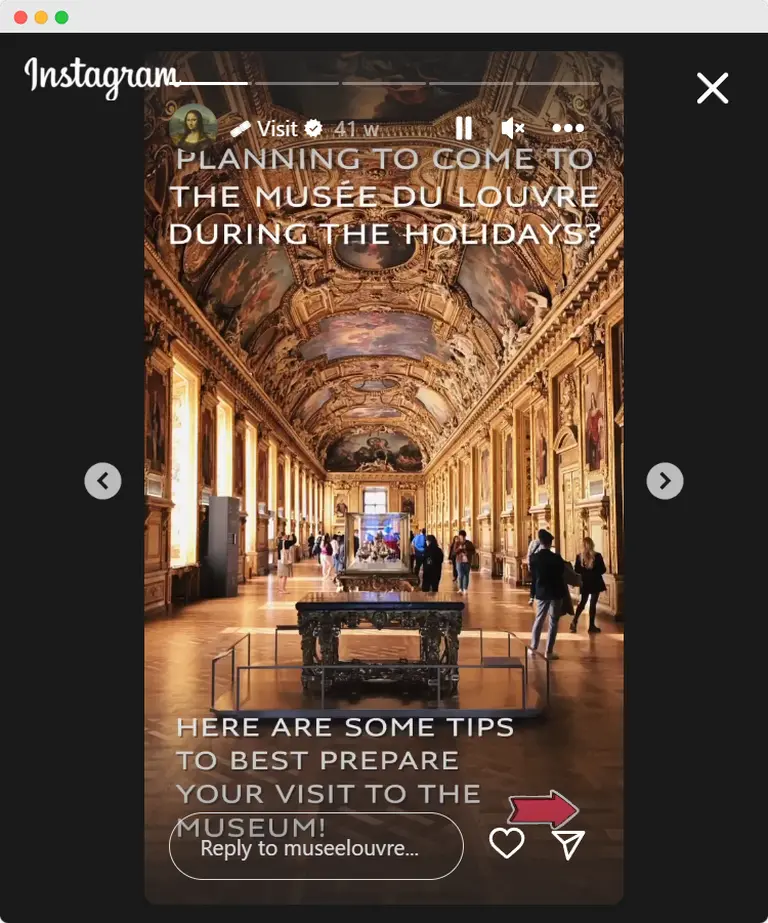 Instagram Story by @museelouvre