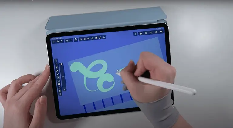 detail windows for background drawing on ipad with vectornator
