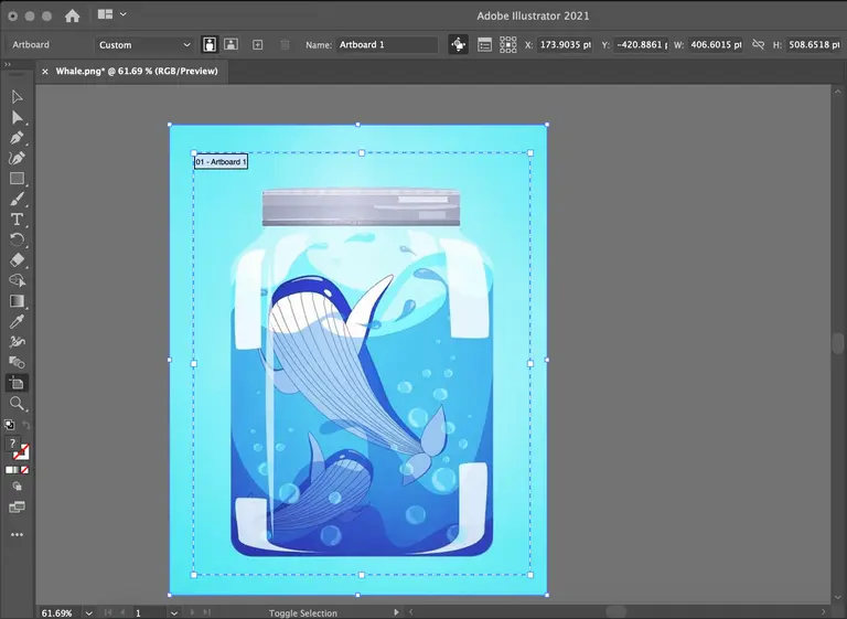 Image cropping in Adobe Illustrator