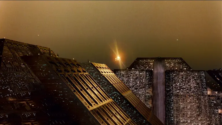 Futuristic cityscape
