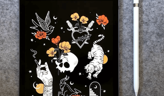 tattoo created in vector illustration programs