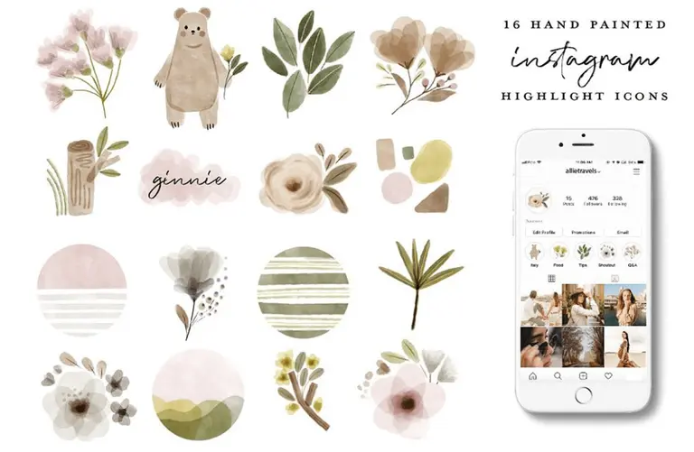 16 watercolor clipart