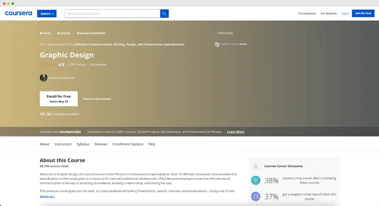 Graphic Design Courses - Coursera Presentation Specialization