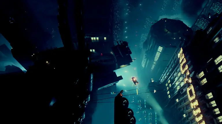 Futuristic cityscape