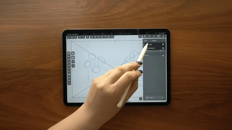 vectornator layer setting ipad