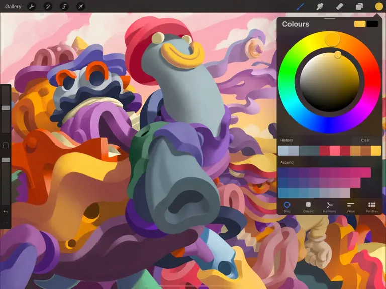 Procreate on iPad