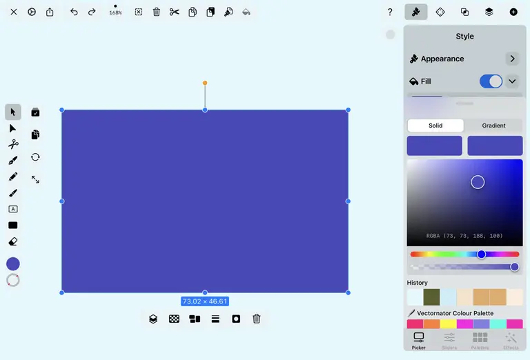 Design application interface