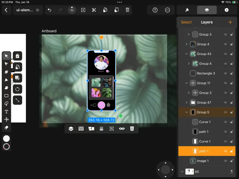 Add white Fill color to UI element in Linearity Curve