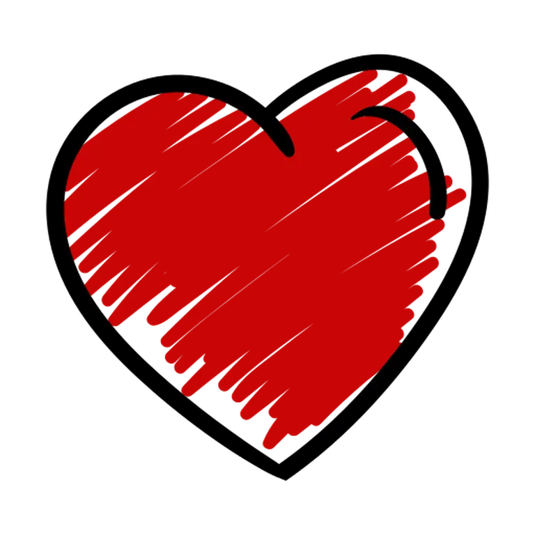 hand drawn heart icon
