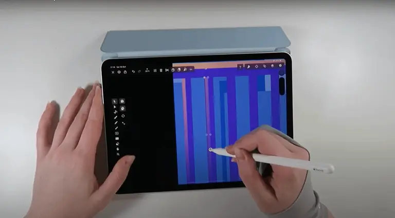 add dimension for background drawing on ipad with vectornator