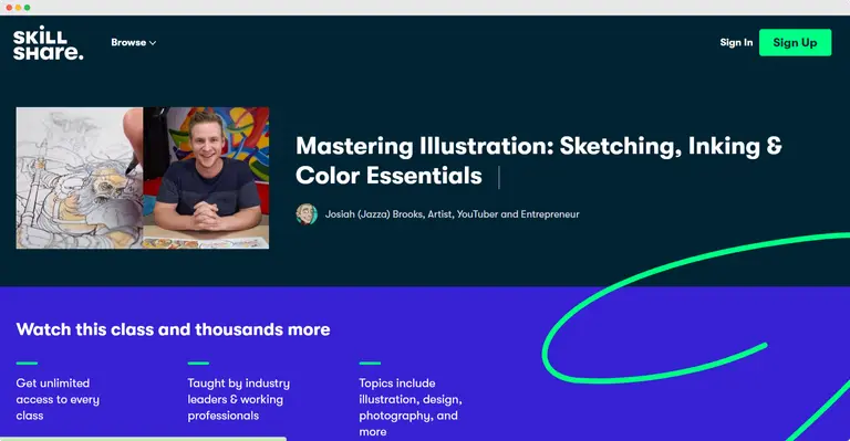 Skillshare Mastering illustration online course