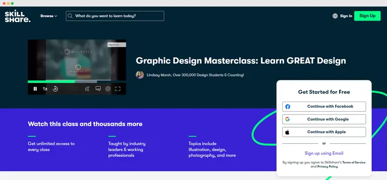 Graphic Design Courses - SkillShare Graphic Design Masterclass