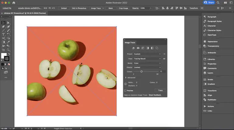 Tracing a photo in Adobe Illustrator compared to Linearity Curve alternative