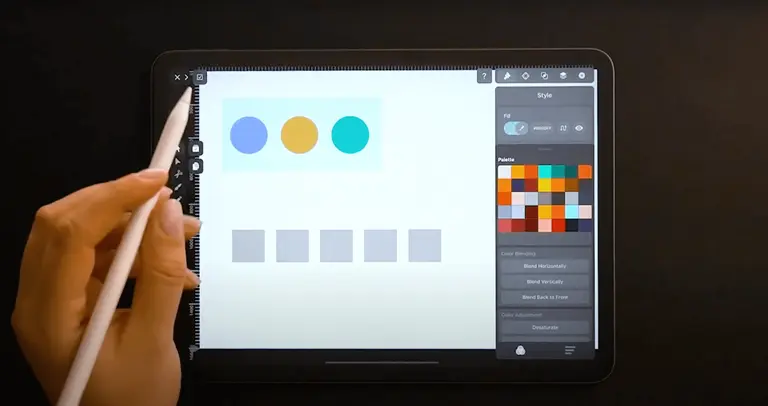 Color palette blending | Linearity Curve