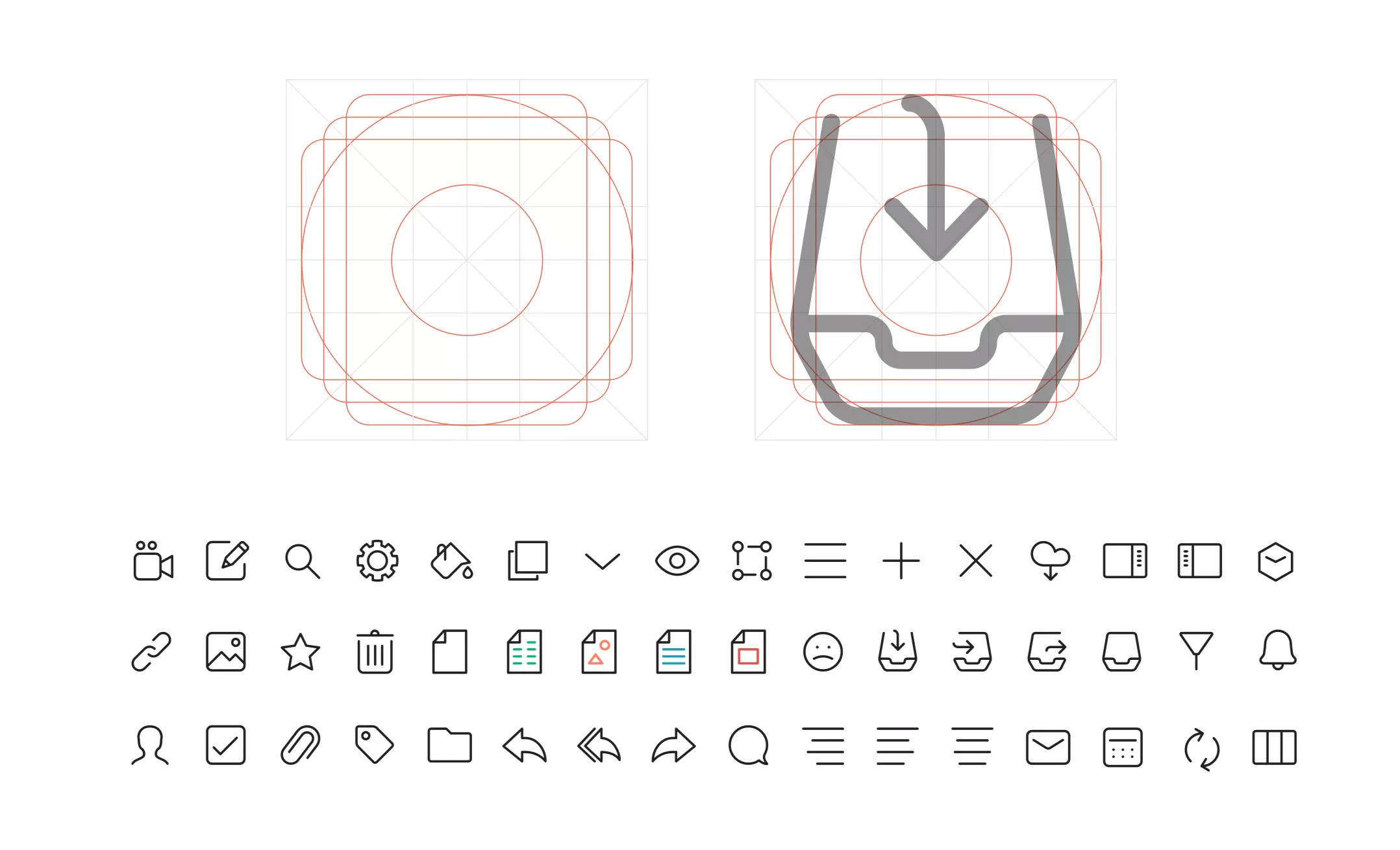Mailcube iconset construction.