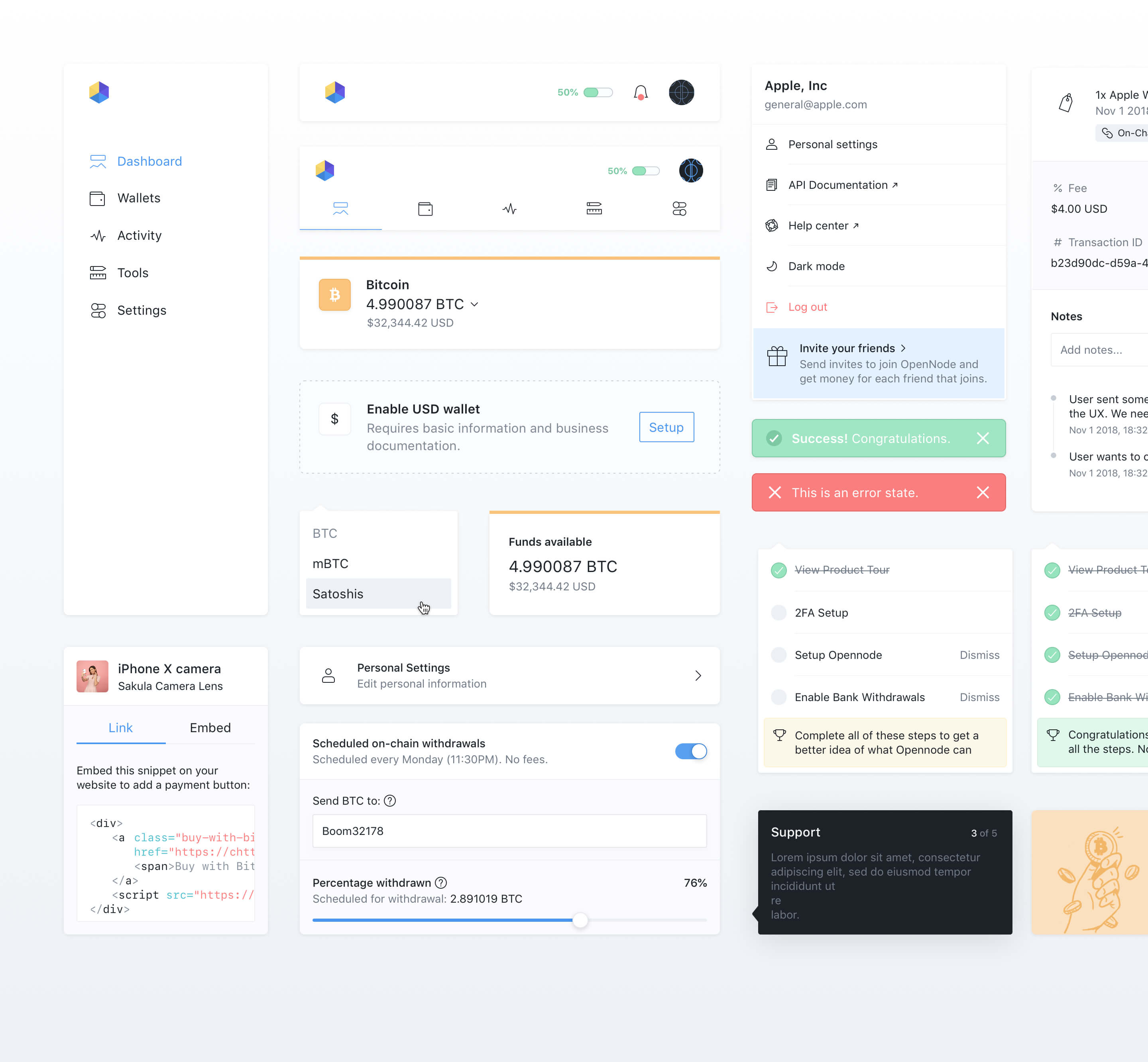 Opennode components.