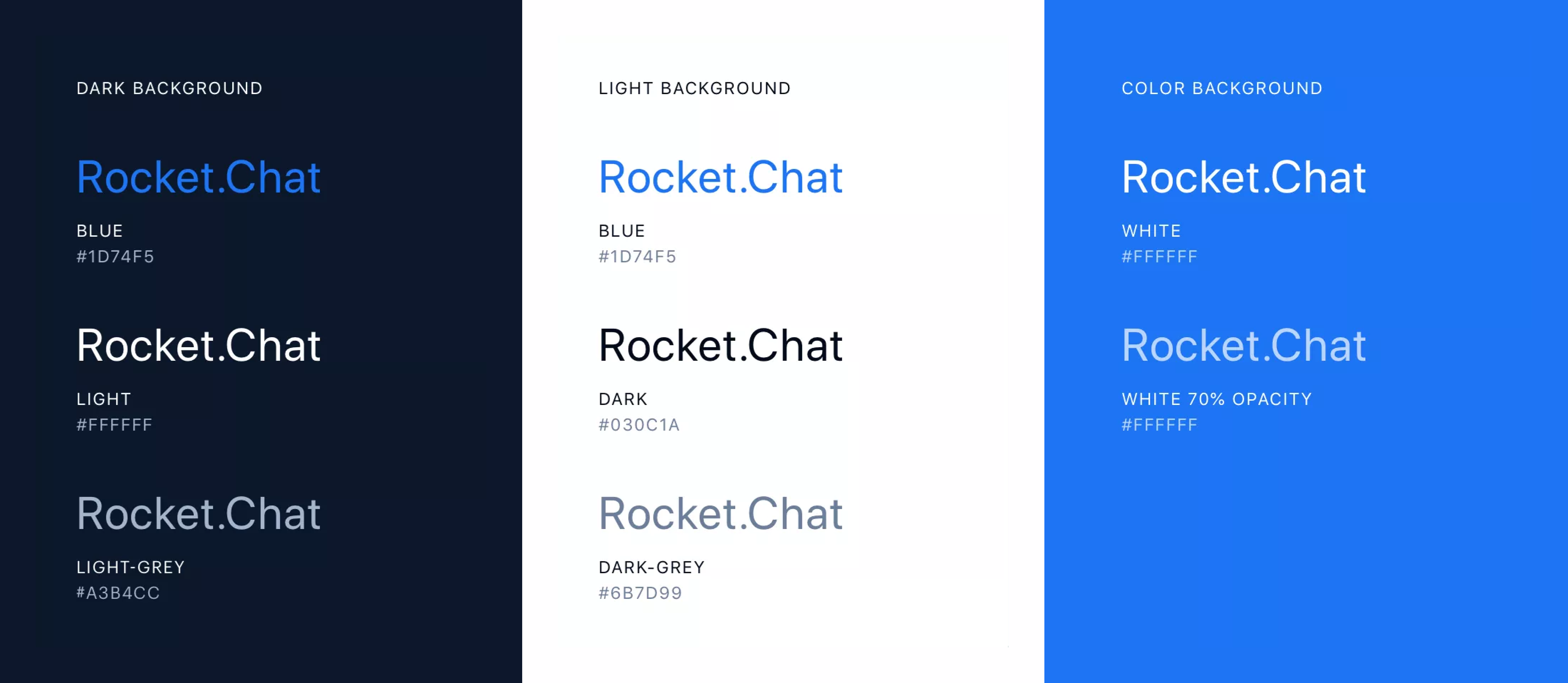 Rocket.Chat typography colours.