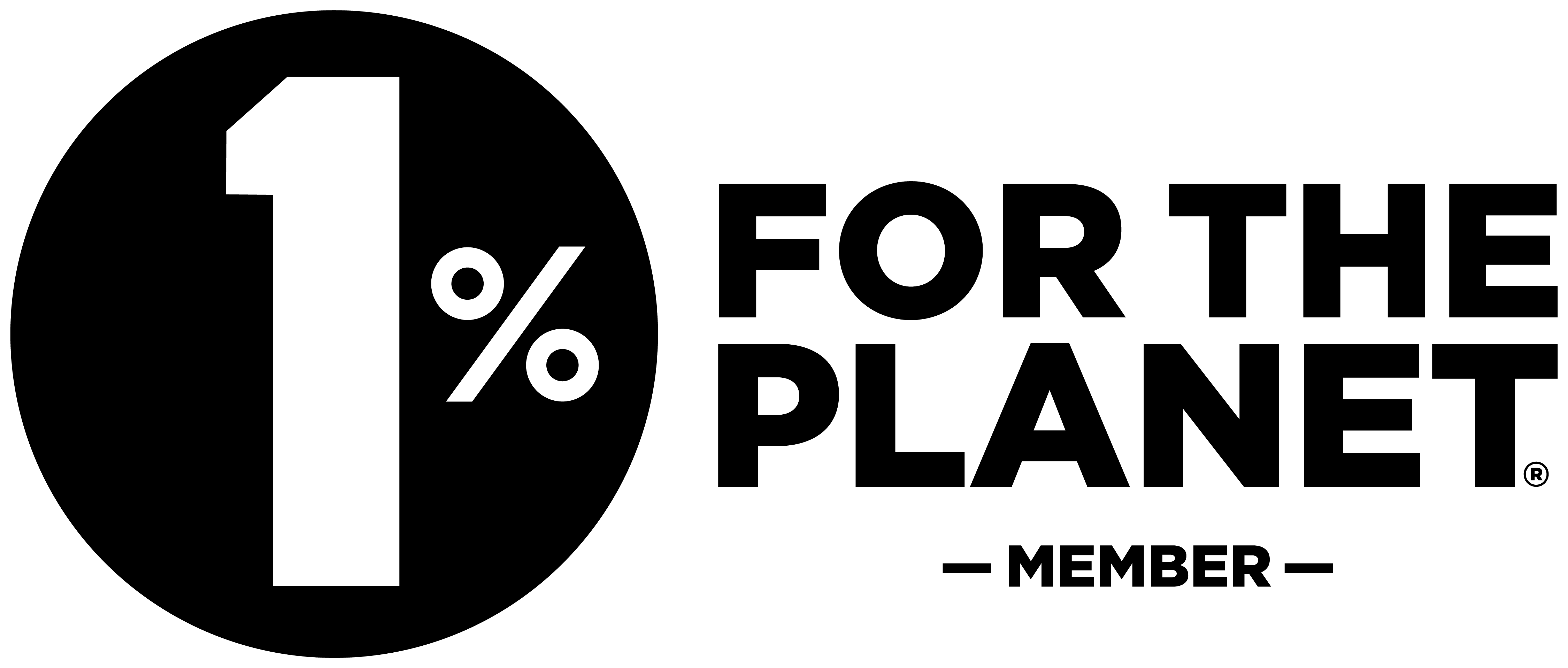 1% for the planet dark logo