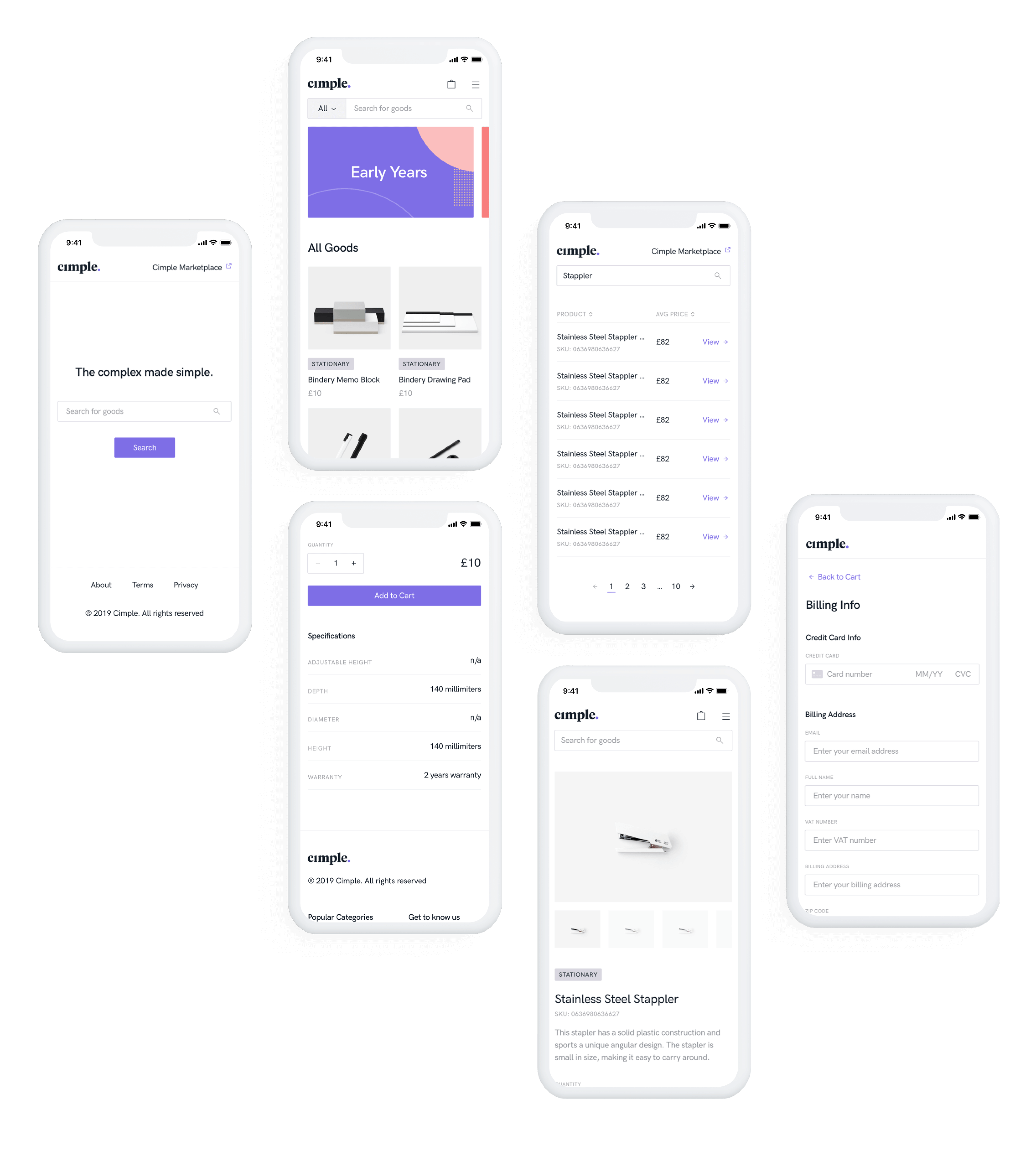 Cimple on mobile