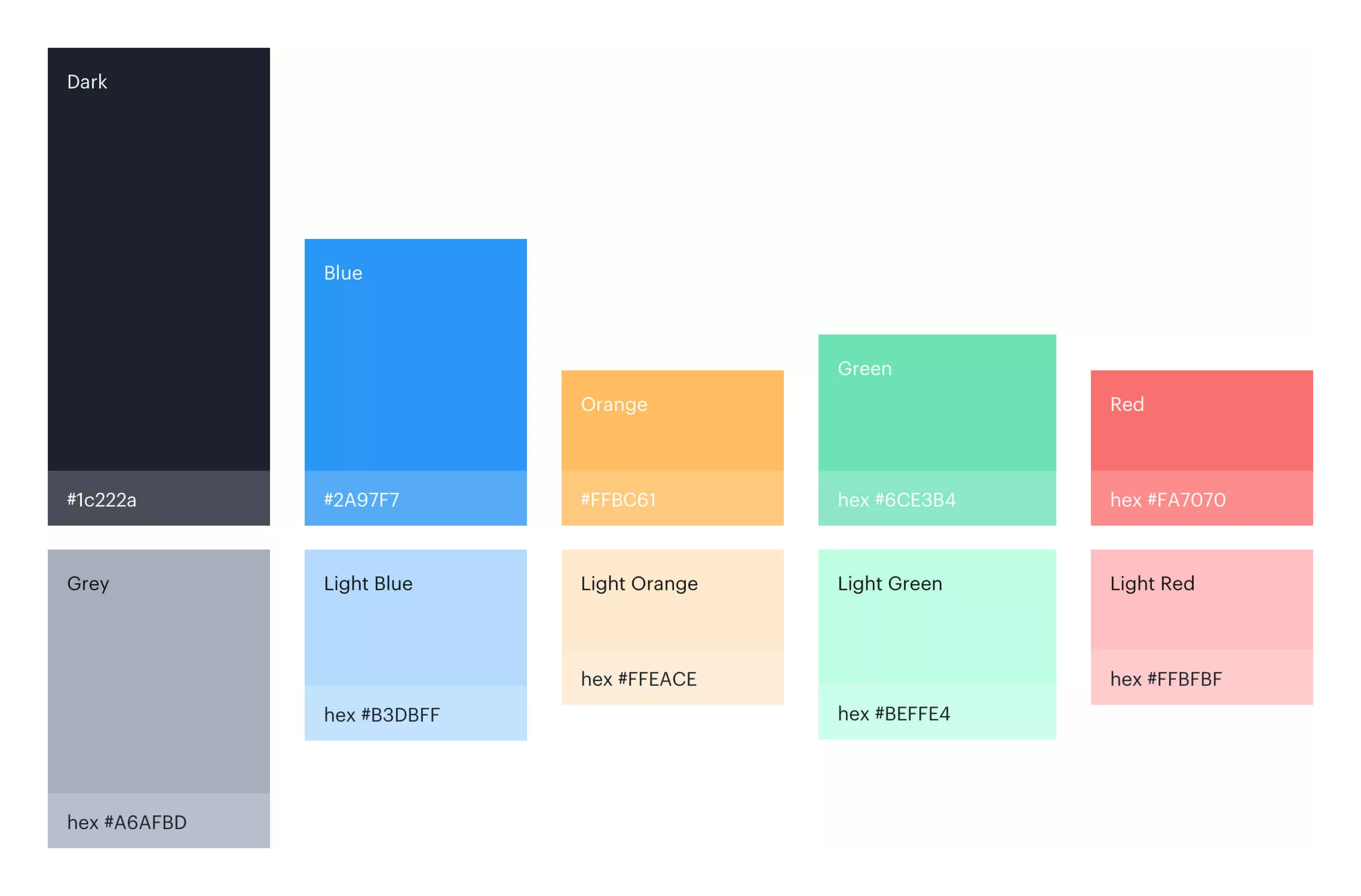 Opennode colour palette.