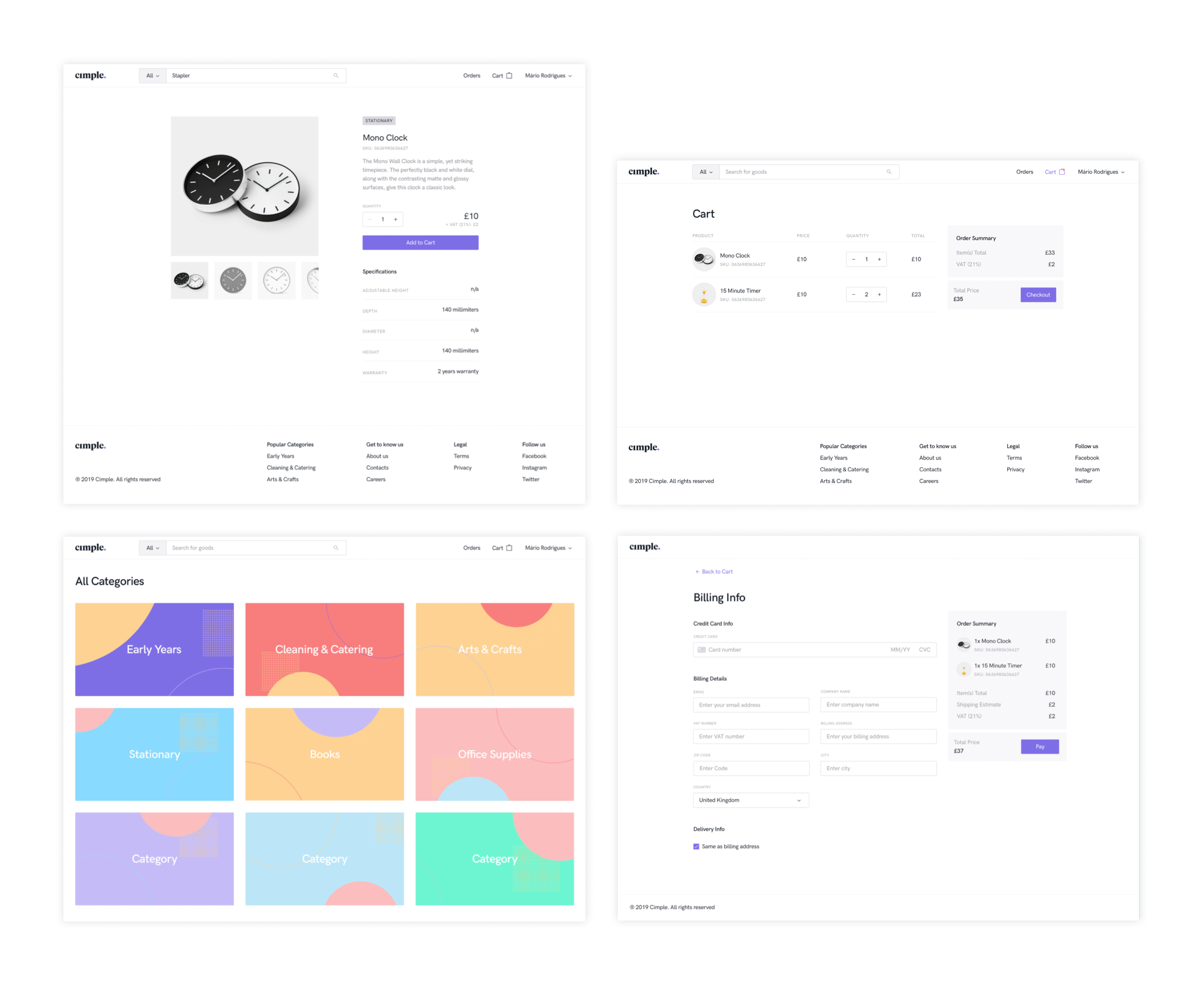 Cimple screens 