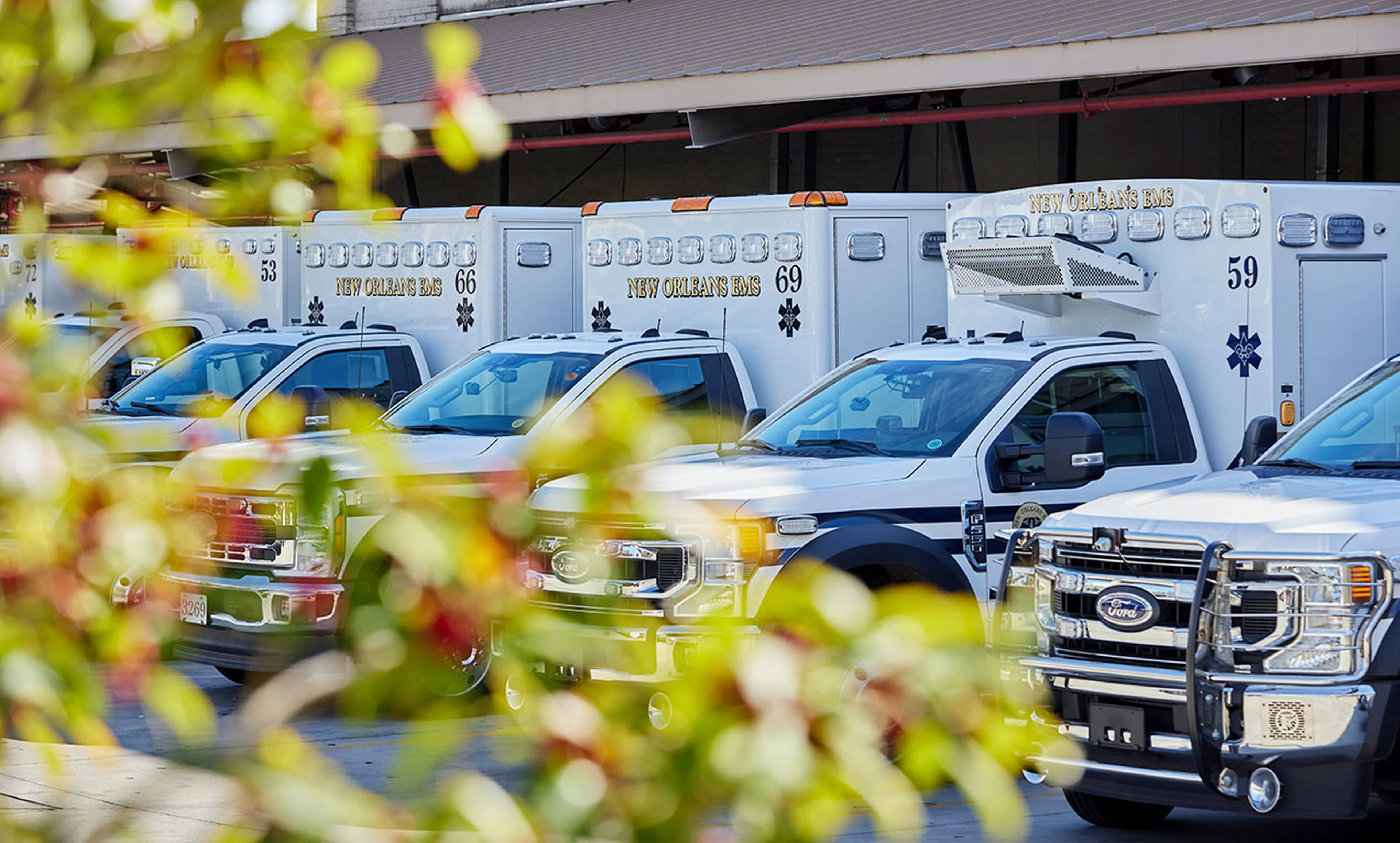New Orleans EMS ambulances