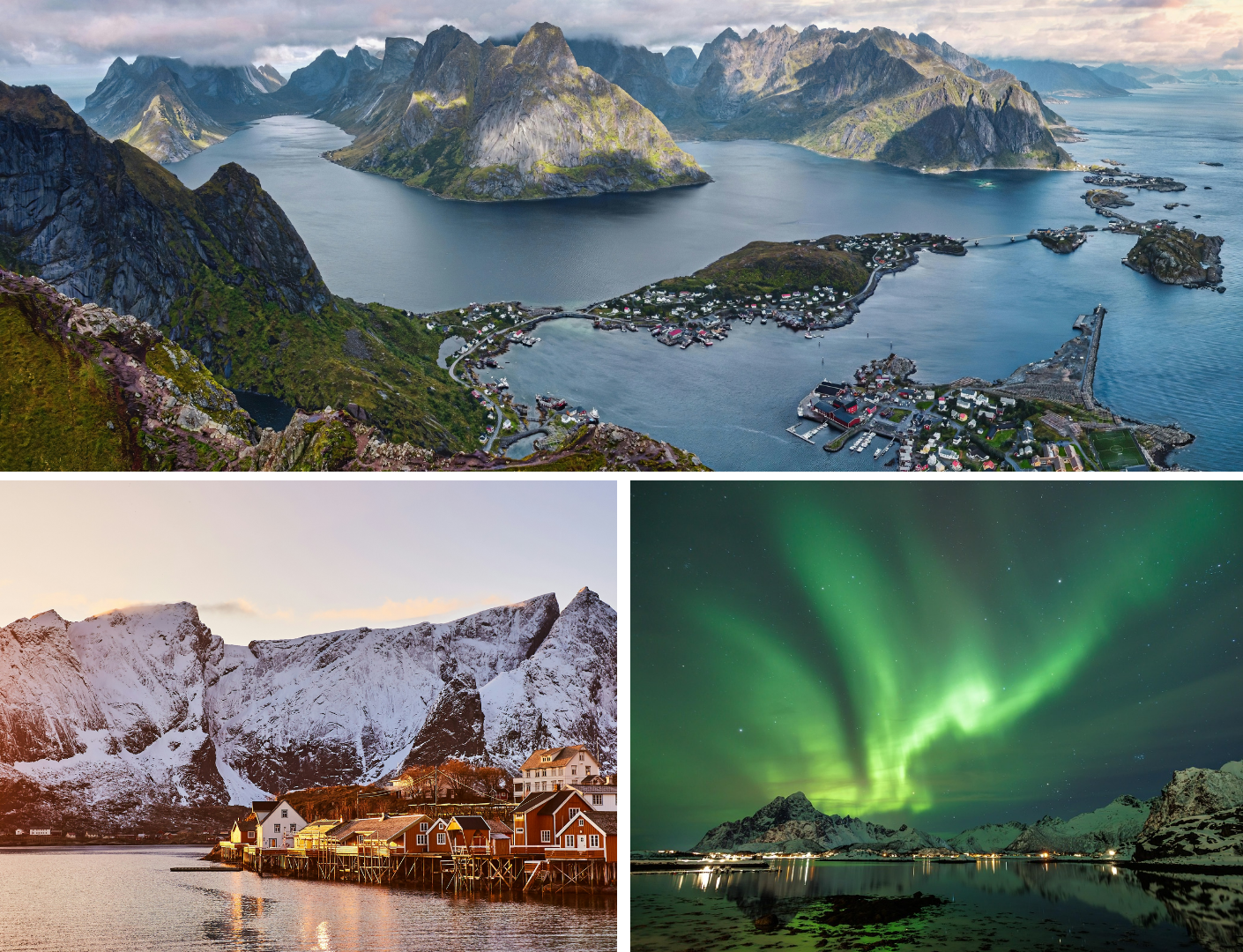 eilanden en noorderlicht