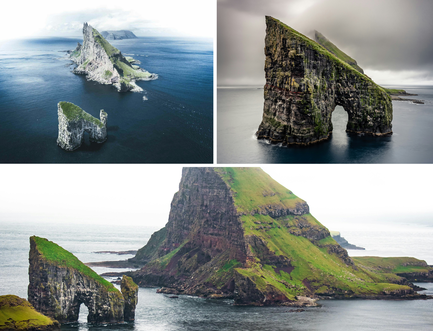 puntige rotsformatie en rotsboog