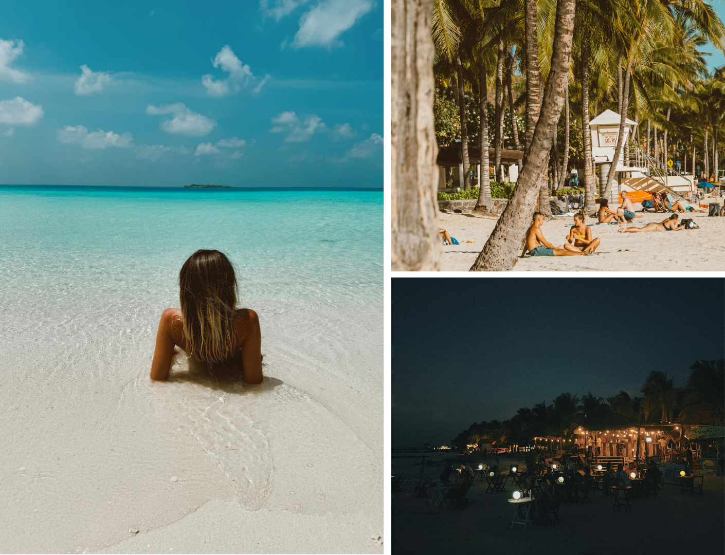 prachtig strand met blauw zee water