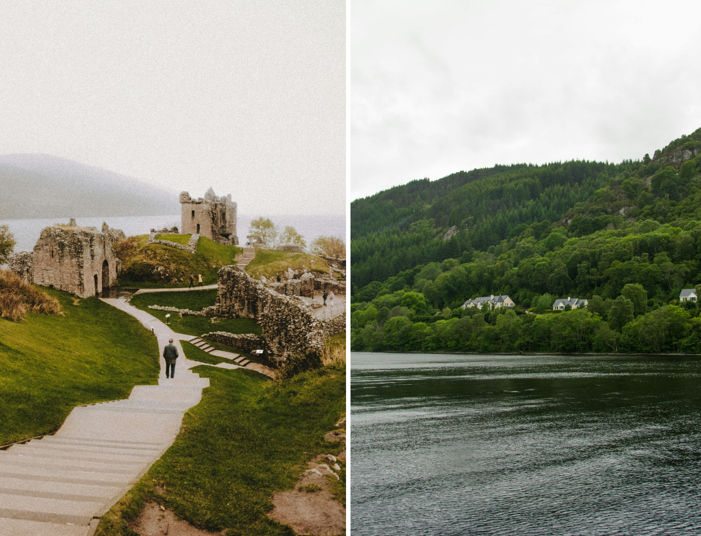 prachtig meer en ruines
